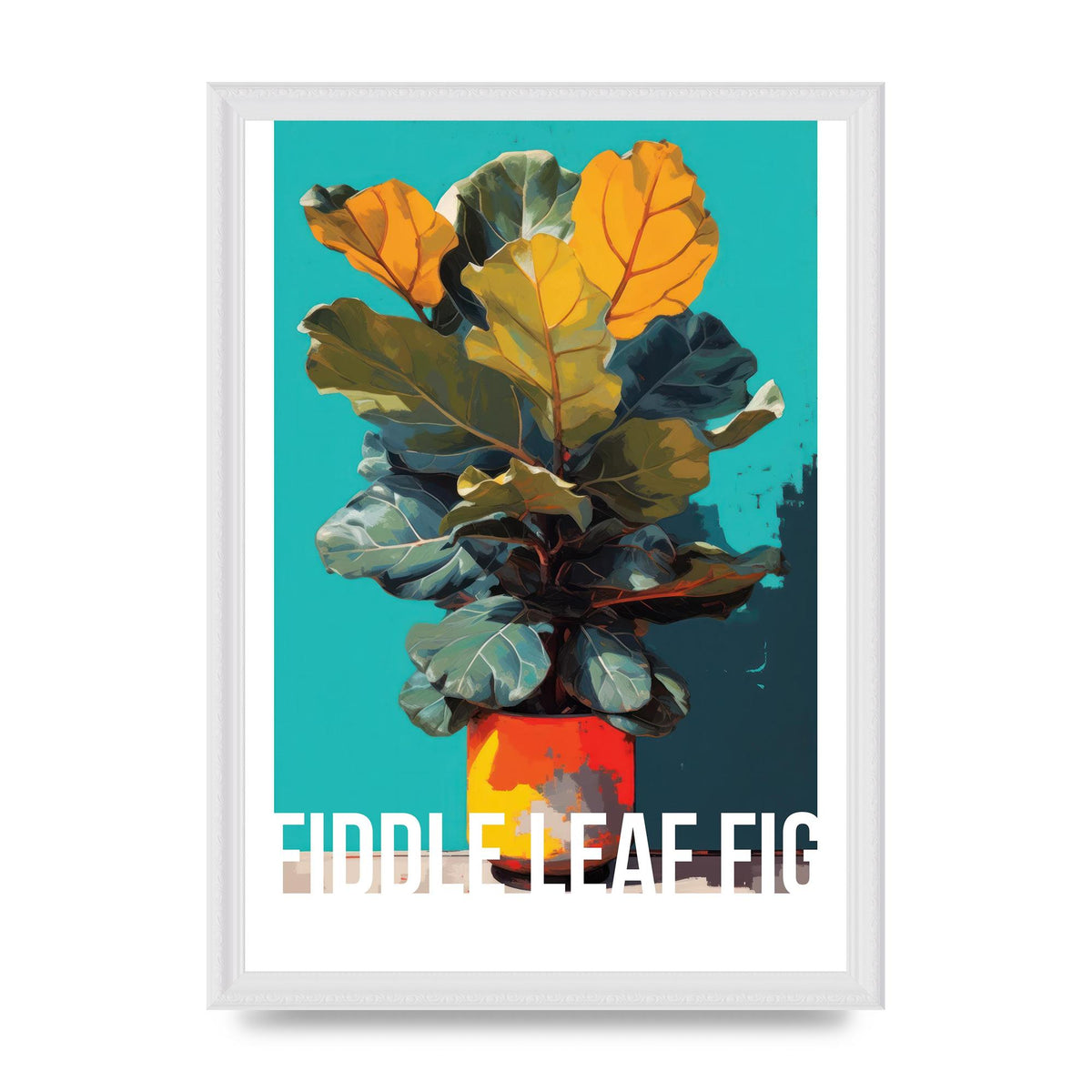 Fiddle Leaf Fig in Pop Art Style