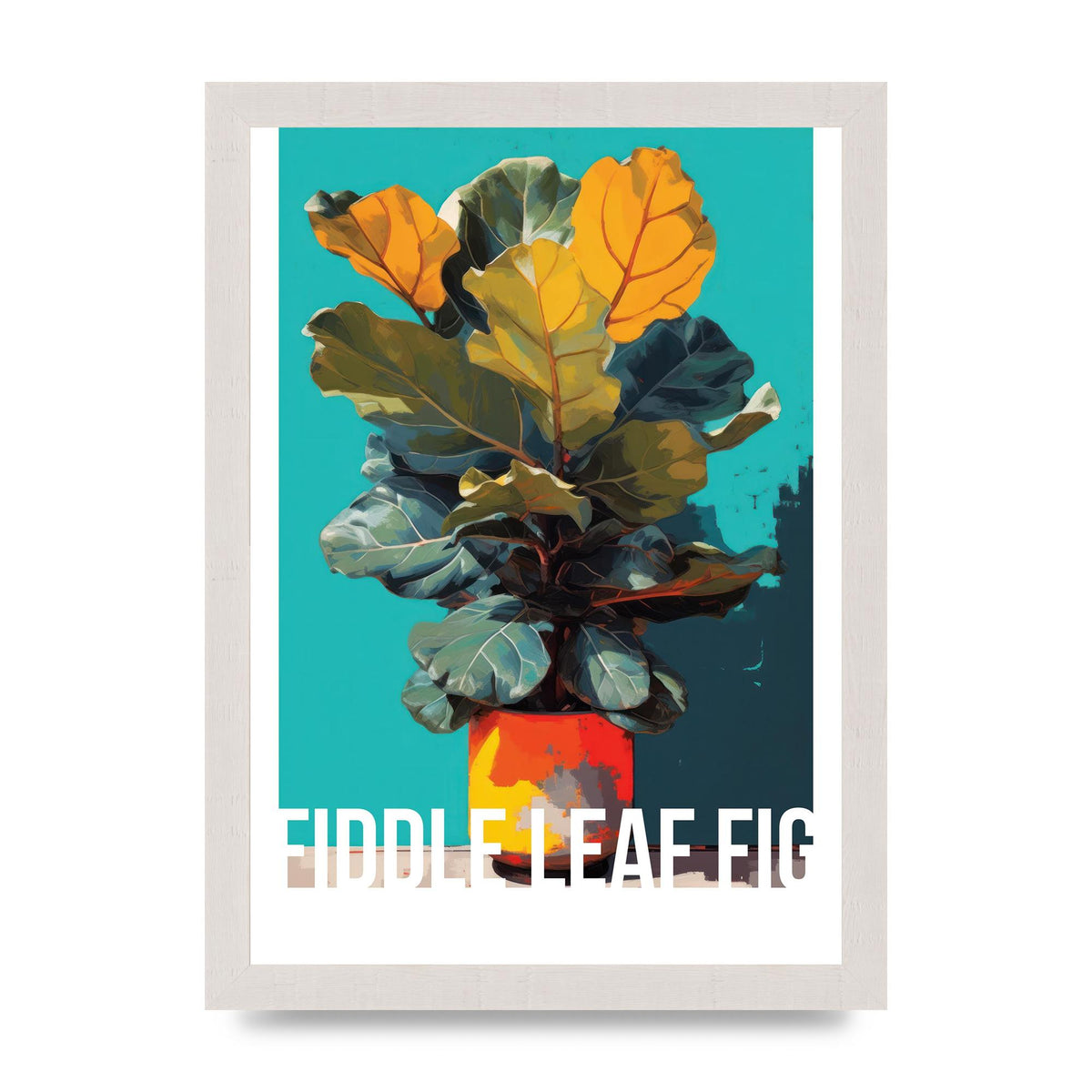 Fiddle Leaf Fig in Pop Art Style