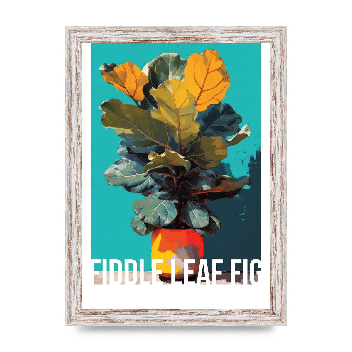 Fiddle Leaf Fig in Pop Art Style