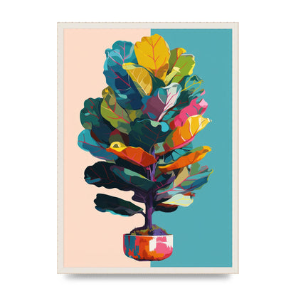 Vibrant Pop Art Fiddle Leaf Fig