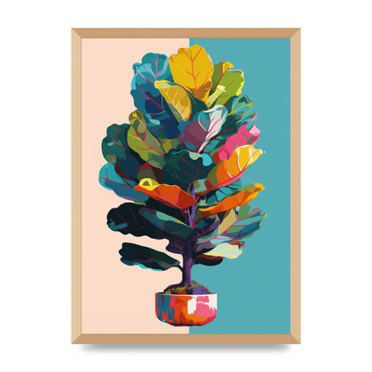 Vibrant Pop Art Fiddle Leaf Fig
