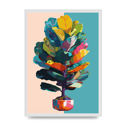 Vibrant Pop Art Fiddle Leaf Fig