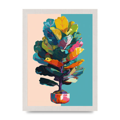 Vibrant Pop Art Fiddle Leaf Fig