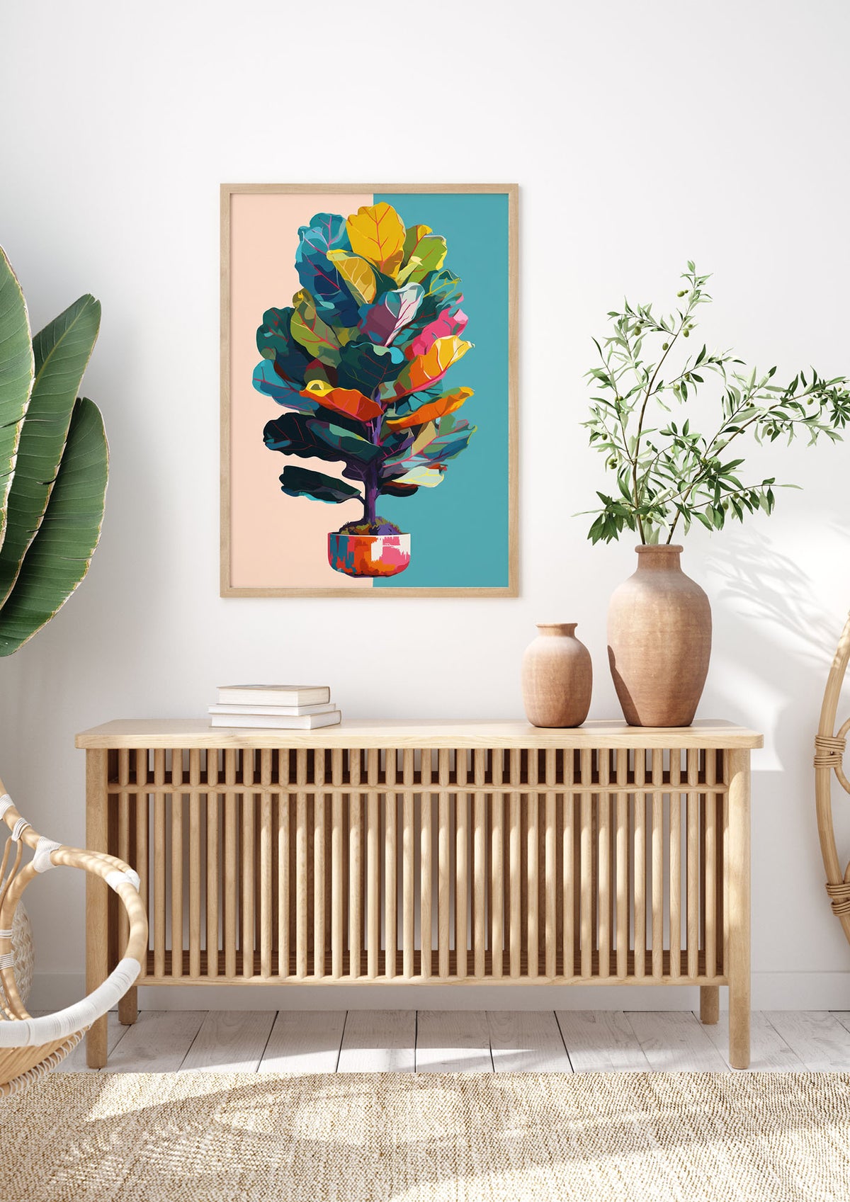 Vibrant Pop Art Fiddle Leaf Fig