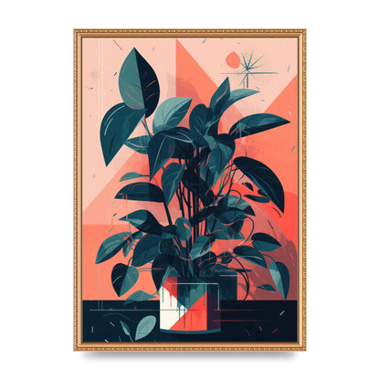 Vibrant Albers-Inspired House Plant