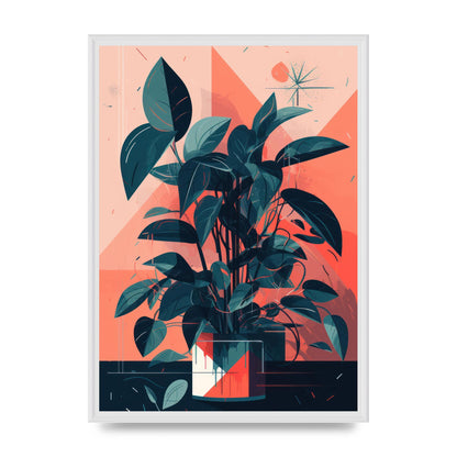 Vibrant Albers-Inspired House Plant