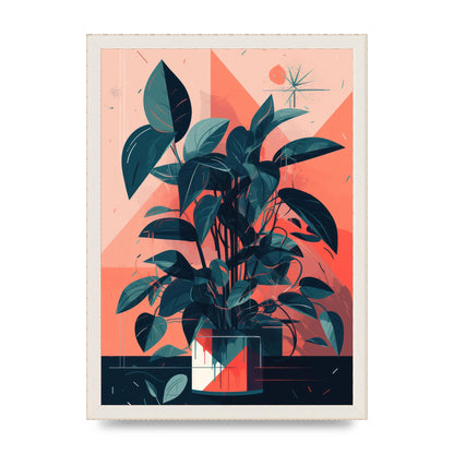 Vibrant Albers-Inspired House Plant