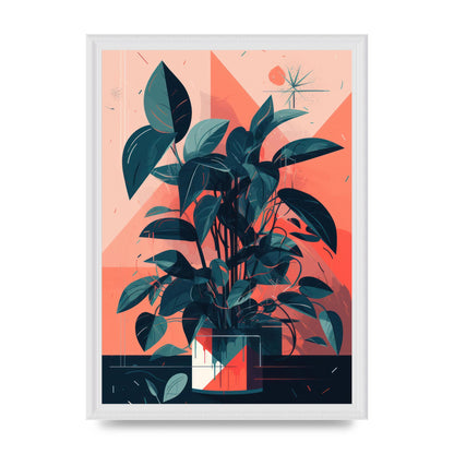 Vibrant Albers-Inspired House Plant