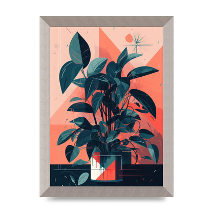 Vibrant Albers-Inspired House Plant