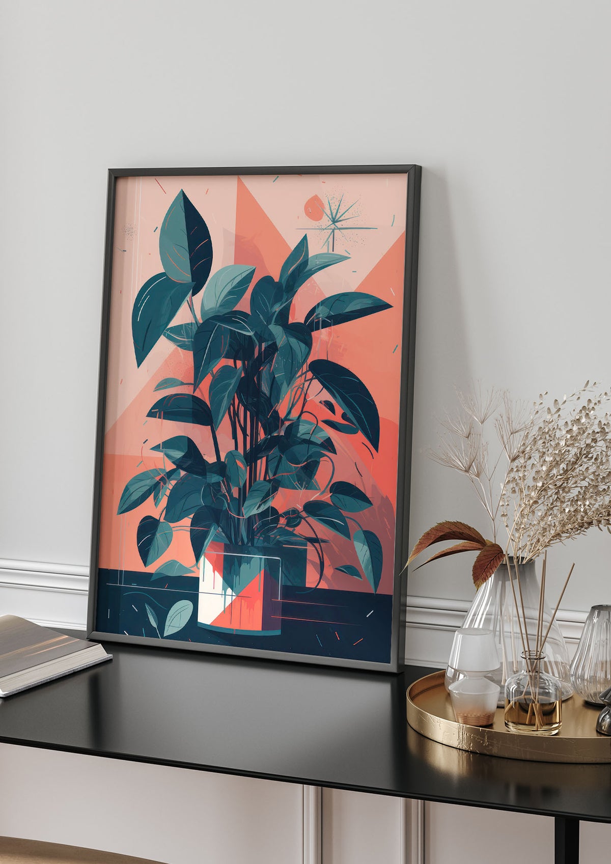 Vibrant Albers-Inspired House Plant