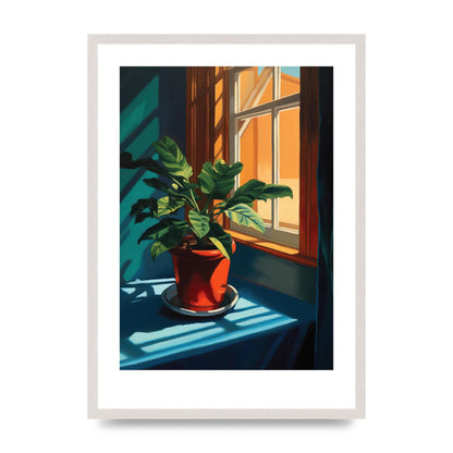 Edward Hopper Style House Plant
