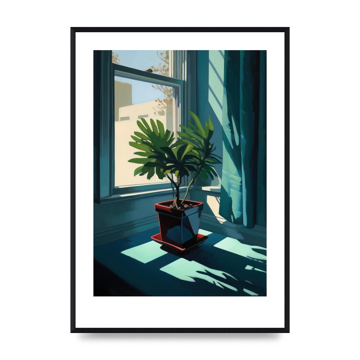 Hopper-Inspired Plant on Windowsill