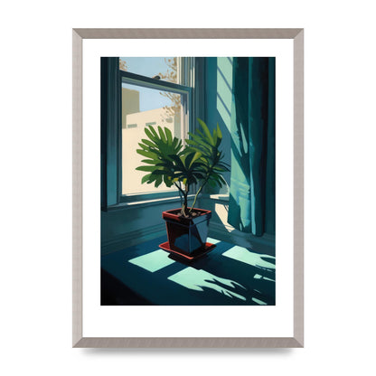 Hopper-Inspired Plant on Windowsill