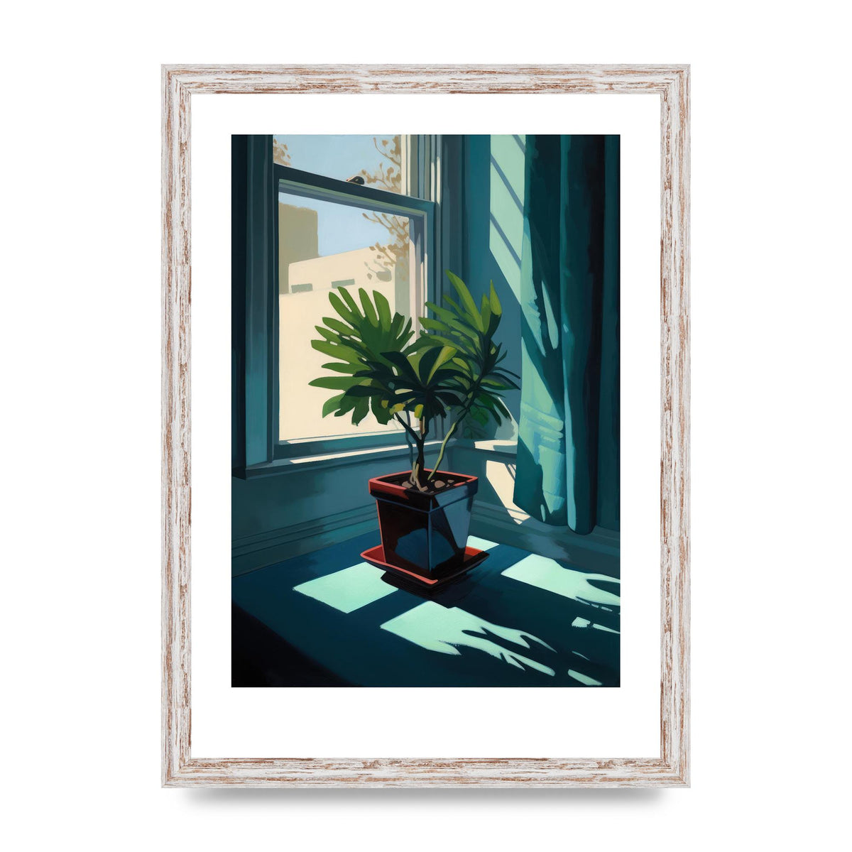 Hopper-Inspired Plant on Windowsill