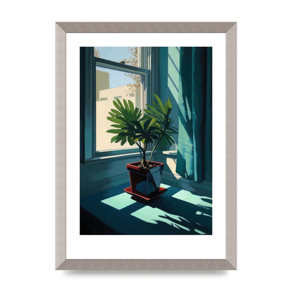 Hopper-Inspired Plant on Windowsill