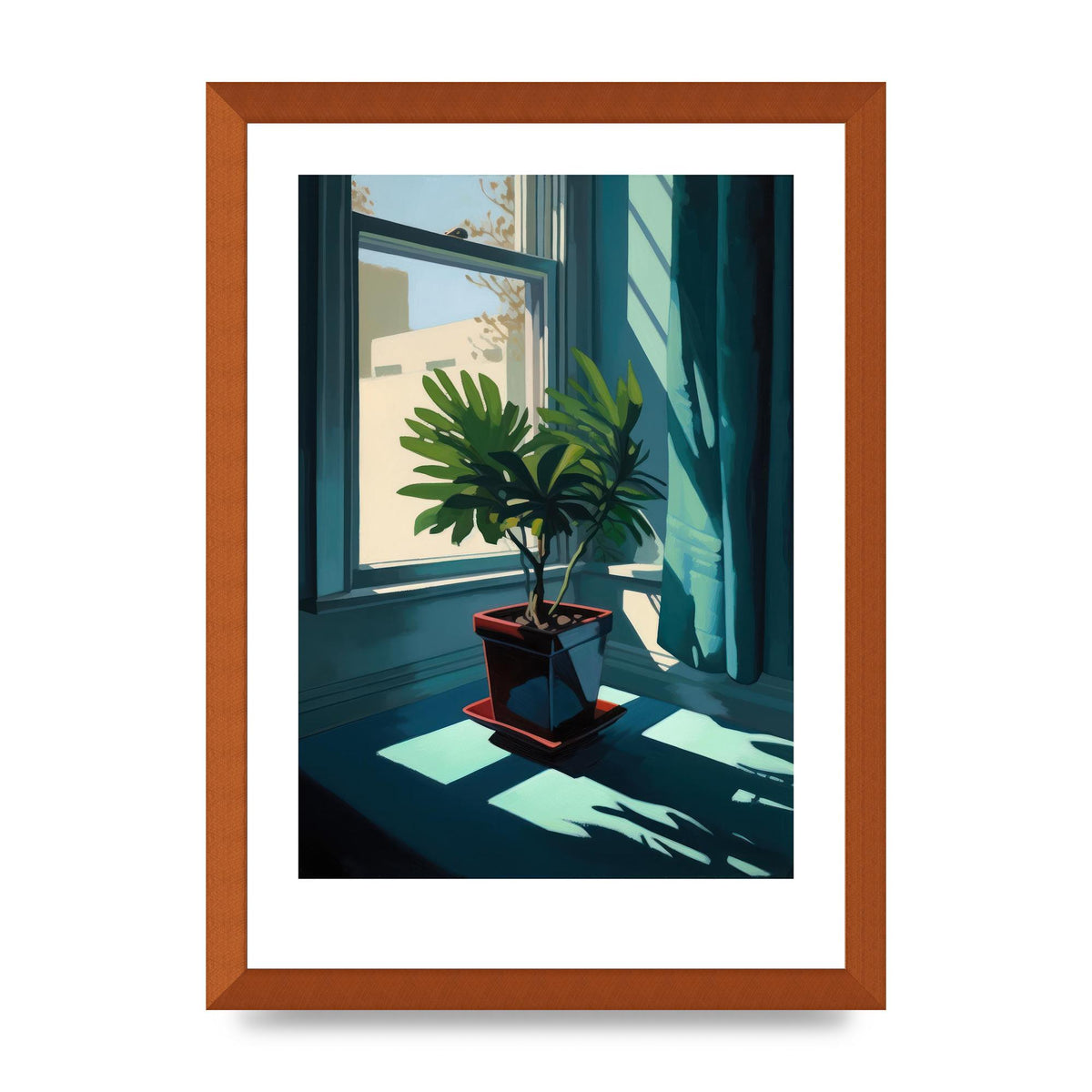 Hopper-Inspired Plant on Windowsill