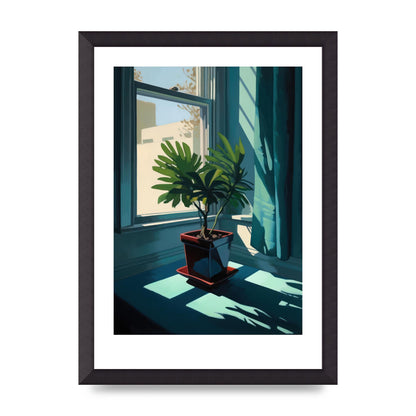 Hopper-Inspired Plant on Windowsill