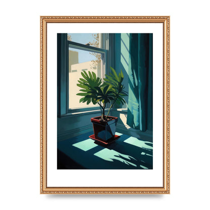 Hopper-Inspired Plant on Windowsill