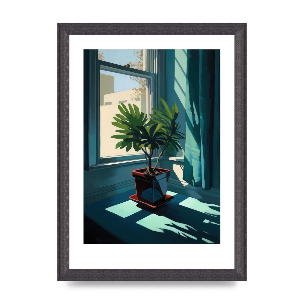 Hopper-Inspired Plant on Windowsill