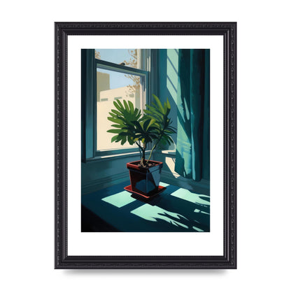 Hopper-Inspired Plant on Windowsill