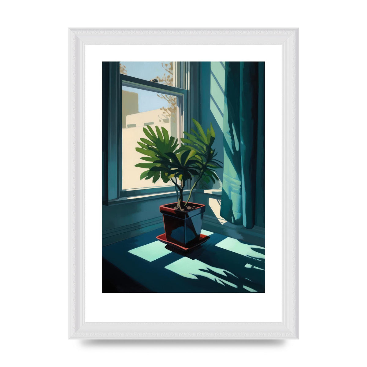Hopper-Inspired Plant on Windowsill