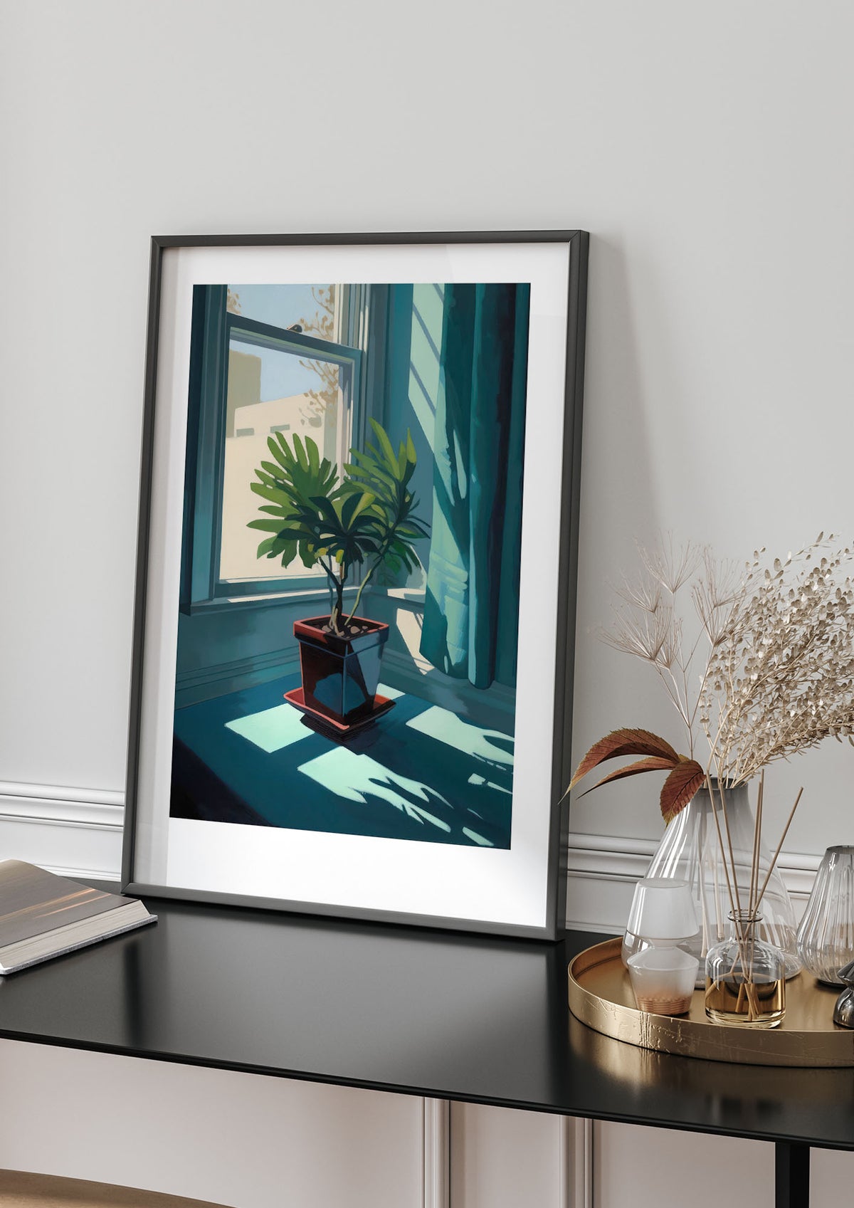 Hopper-Inspired Plant on Windowsill