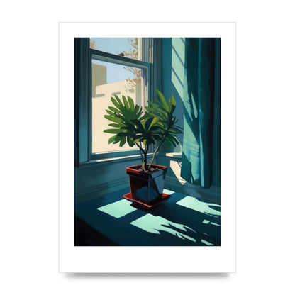 Hopper-Inspired Plant on Windowsill