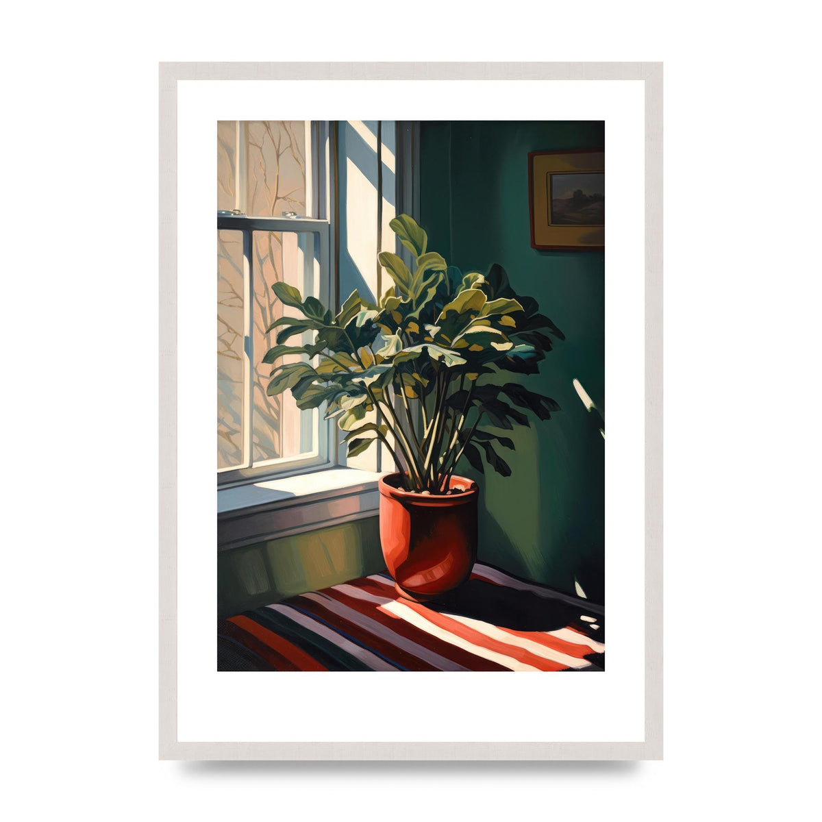 Vibrant Urban View from Windowsill