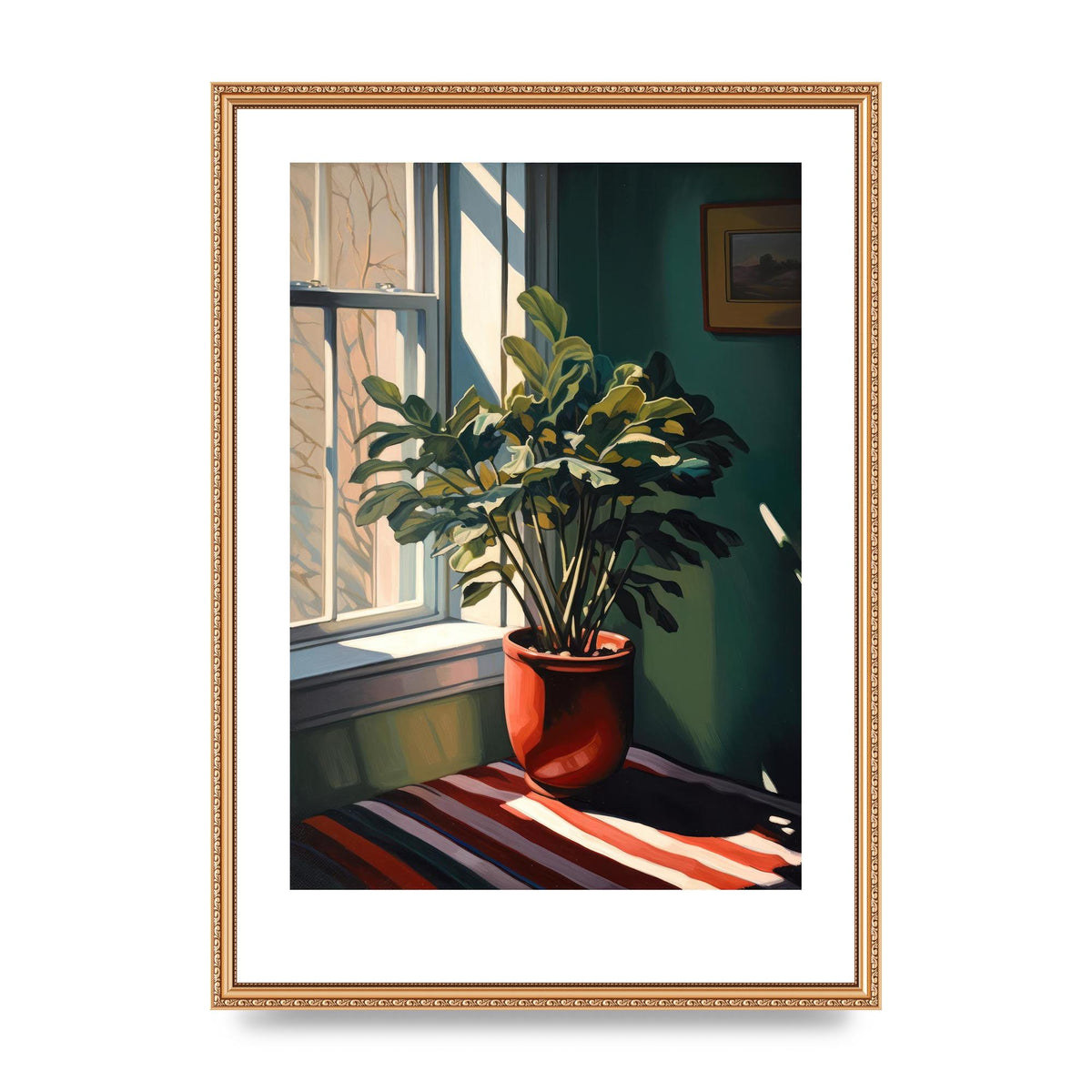 Vibrant Urban View from Windowsill