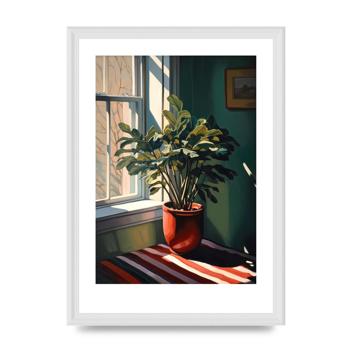 Vibrant Urban View from Windowsill