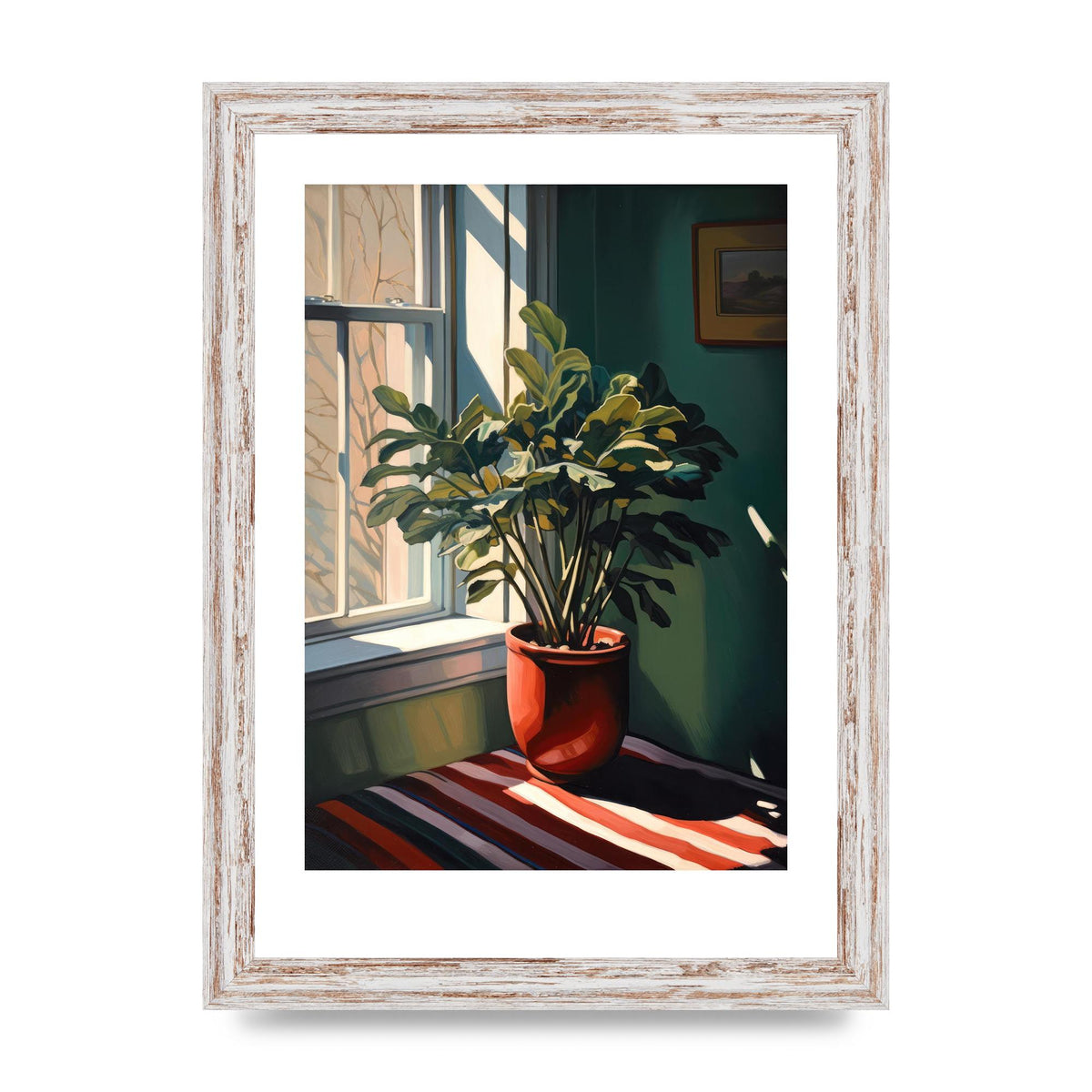 Vibrant Urban View from Windowsill