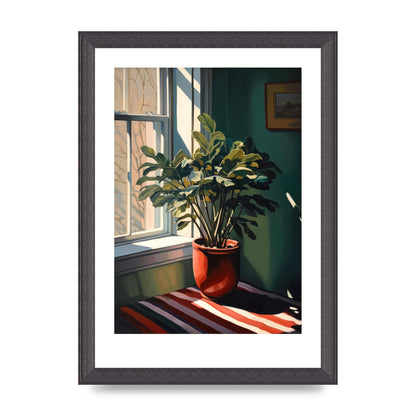 Vibrant Urban View from Windowsill