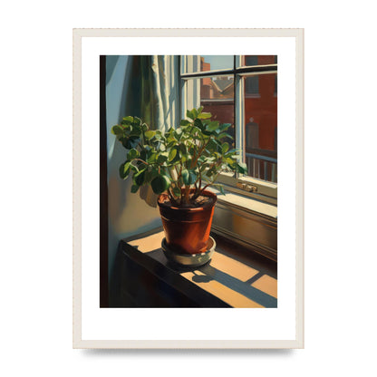 Sun-Kissed Flowering Plant Shadows