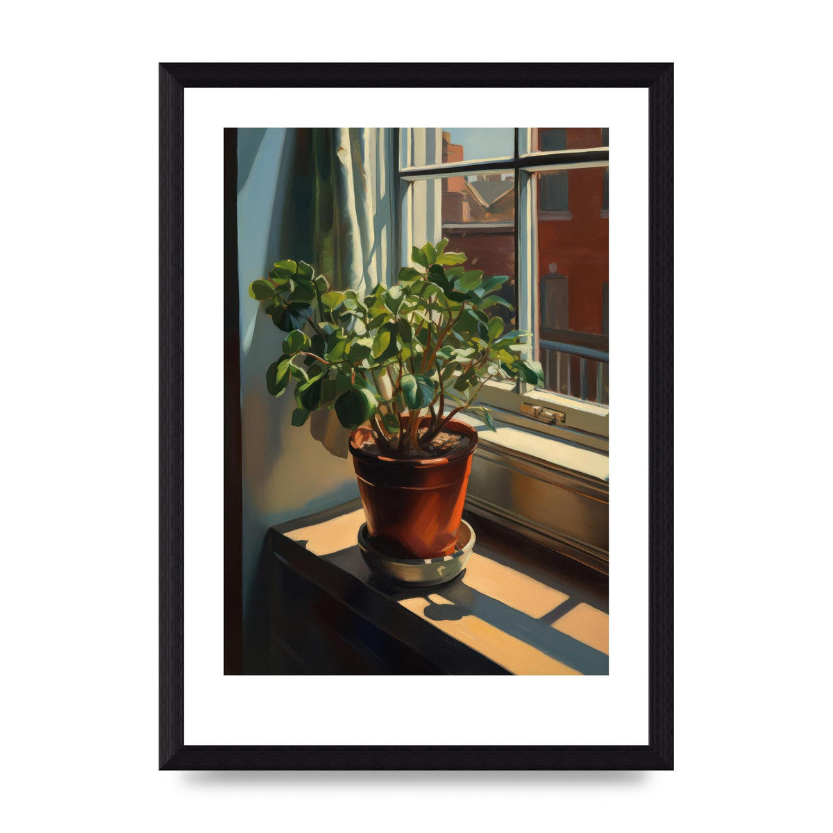 Sun-Kissed Flowering Plant Shadows