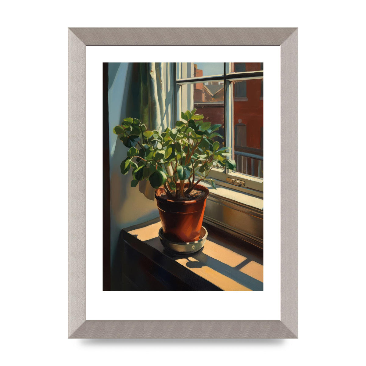Sun-Kissed Flowering Plant Shadows