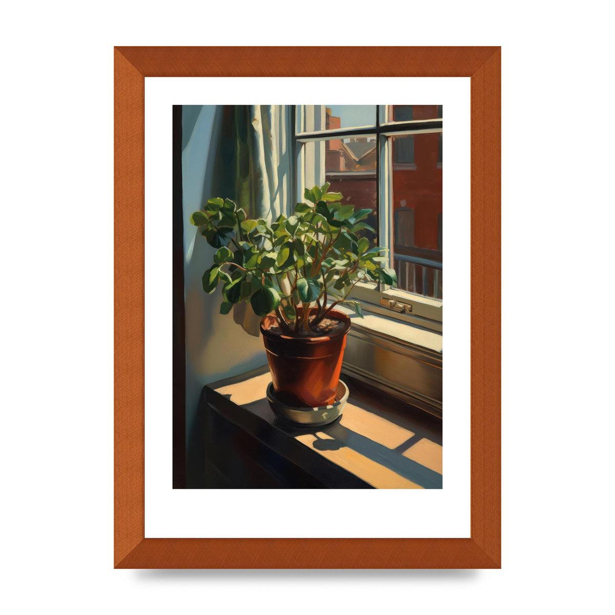 Sun-Kissed Flowering Plant Shadows