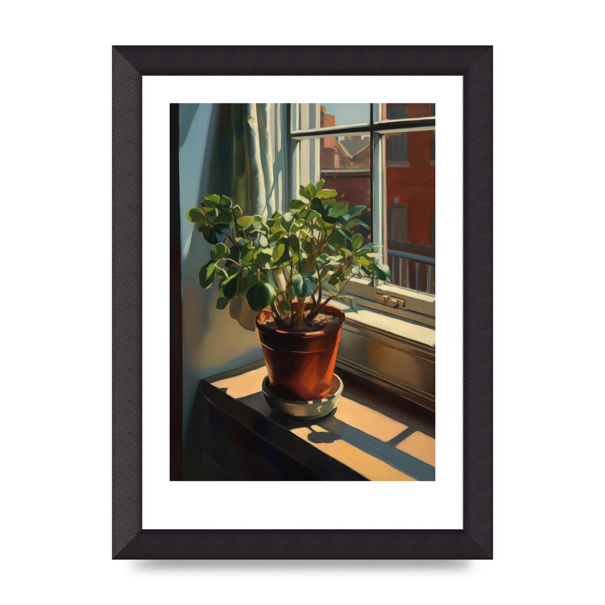 Sun-Kissed Flowering Plant Shadows