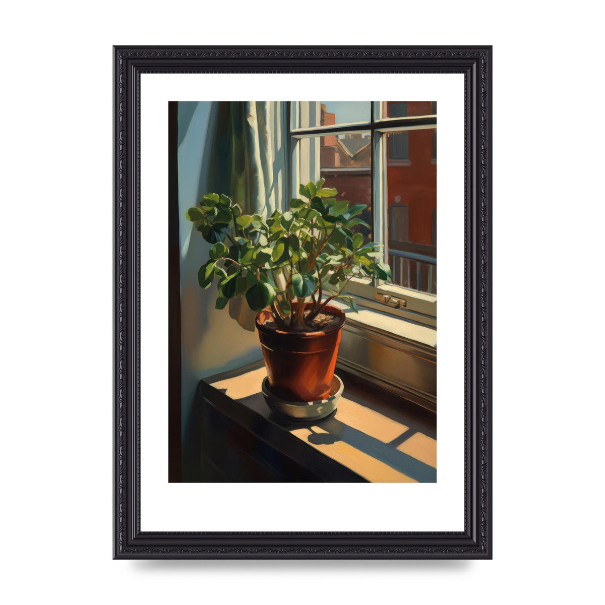 Sun-Kissed Flowering Plant Shadows