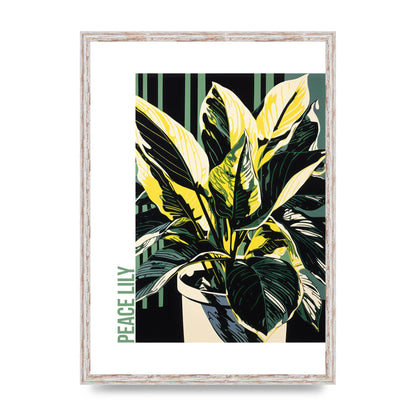 Lichtenstein Inspired Peace Lily Lines