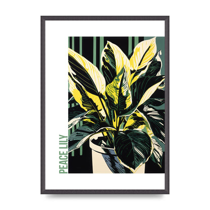 Lichtenstein Inspired Peace Lily Lines