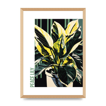Lichtenstein Inspired Peace Lily Lines