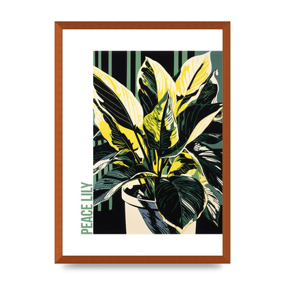 Lichtenstein Inspired Peace Lily Lines