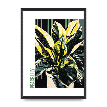 Lichtenstein Inspired Peace Lily Lines