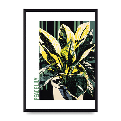 Lichtenstein Inspired Peace Lily Lines