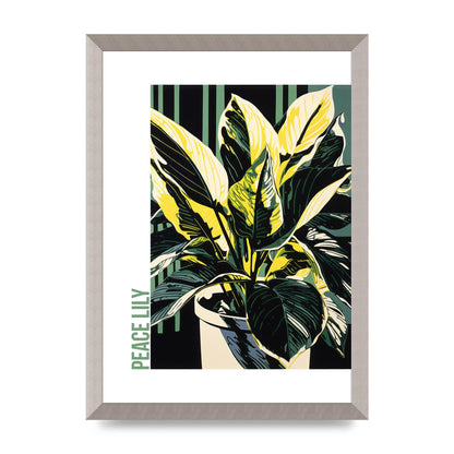 Lichtenstein Inspired Peace Lily Lines