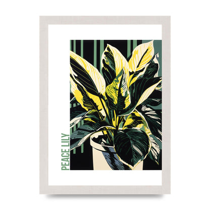 Lichtenstein Inspired Peace Lily Lines