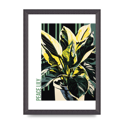Lichtenstein Inspired Peace Lily Lines