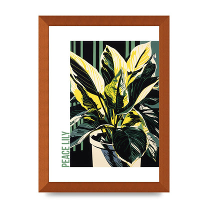 Lichtenstein Inspired Peace Lily Lines