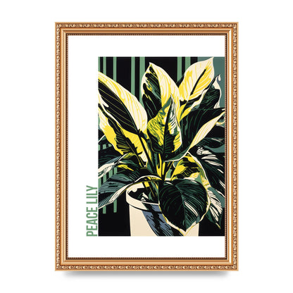 Lichtenstein Inspired Peace Lily Lines