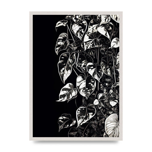 Pothos Vine Abstract Risograph